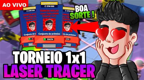 MEU TORNEIO 1v1 FULL LASER TRACER STUMBLE GUYS AO VIVO