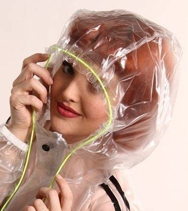 Plastic Raincoat Hair And Beauty Salon Rain Wear Sissy Salons