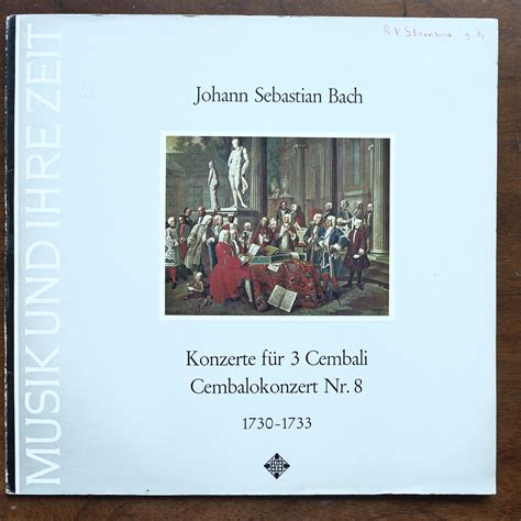 Bach Konzerte Fur Cembali Cembalokonzert No Bwv