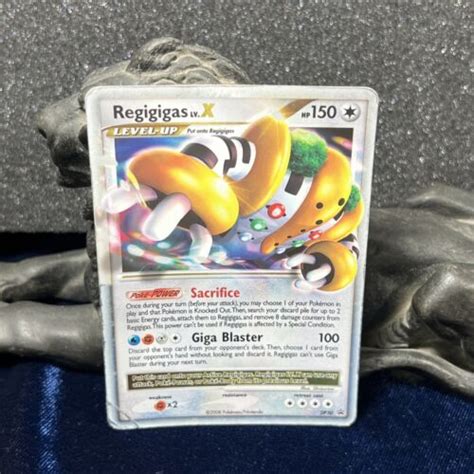 Regigigas Lv X Dp Black Star Promo Holo Rare Pokemon Card Hp Ebay