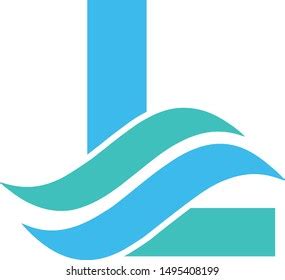 Letter L Wave Logo Vector Logotype Stock Vector Royalty Free