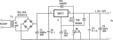 Lm317利用lm317组成的各种电源电路图解