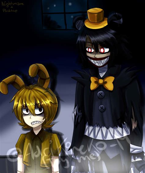 Nightmare and PlushTrap- Fnaf 4 human version by AdriKoneko-Mizuiro on DeviantArt