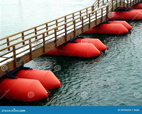 Pontoon bridge stock image. Image of bridge, background - 29296253