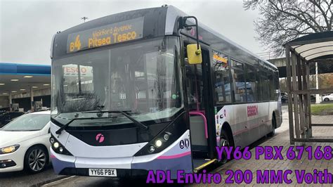 First Essex Basildon Shuttles Route B4 ADL Enviro 200 MMC Voith