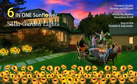 Amazon Solar Garden Lights Solar Sunflower Outdoor Decorative