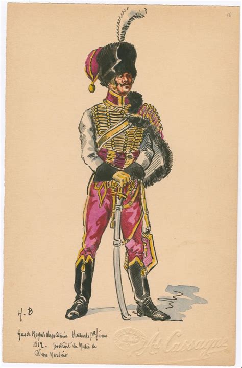 1812 15 Guard Hussars Kingdom Of Naples Hussar Naples