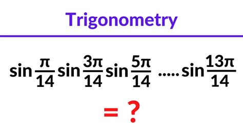 Trigonometric Angles In Ap Trigonometry Product Of Sin Function