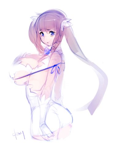 Hestia Sketch By Doxy Hentai Foundry