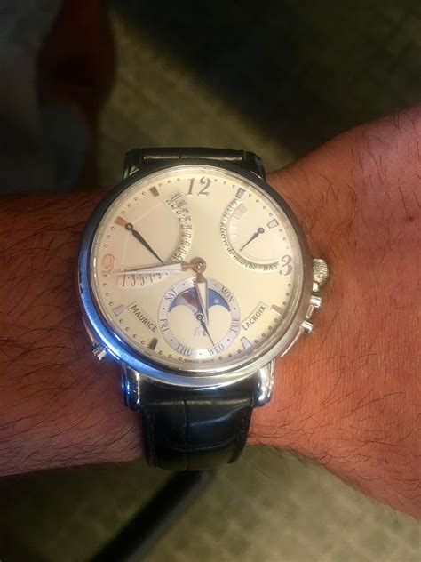 maurice lacroix masterpiece lune retrograde rwatches