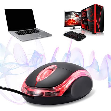 Mini Mouse Ptico Fio Usb Computador Notebook Lehmox Ley