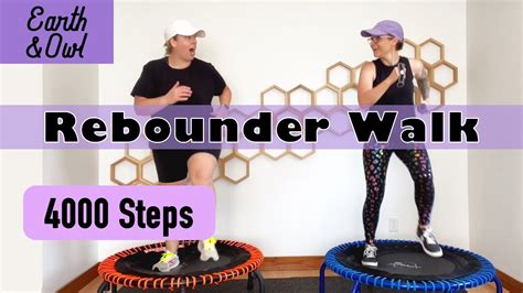 Brisk 2 Mile 4000 Step Rebounder Walk Workout 30 Minutes Beginners And Seniors Youtube