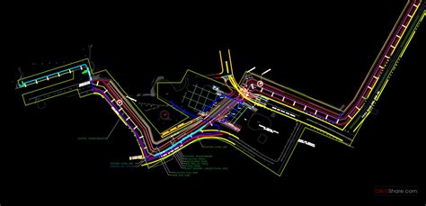 25 Road Street Lighting Layout Plan Autocad