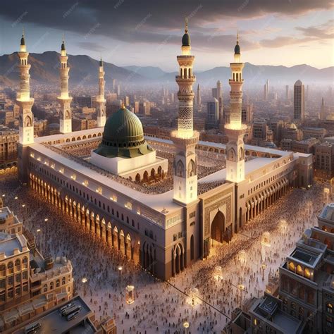 Madina Munawara Premium Ai Generated Image