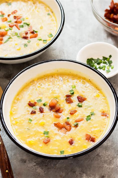 Potato Corn Chowder With Bacon Recipe Leelalicious