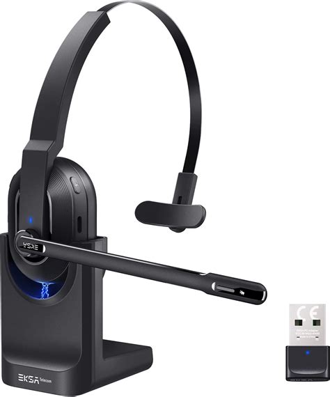 Csl Bluetooth Headset Mit Ladestation Pc Headset Mit Flexiblem