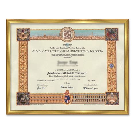 Cornice Liscia Per Diplomi Oro 21x29 7 Cm 454 Oro Sp 21x29 7 Cm Atel