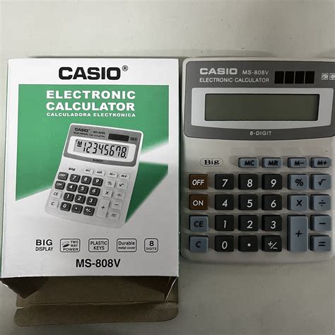 1pcs Casio Ms 808v Electronic Calculator Office Supplies Accountant