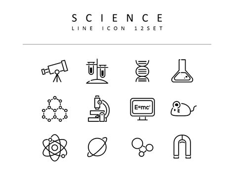 Science Vector Icons Set