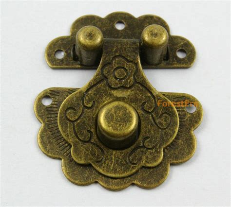 1pcs Antique Brass Jewelry Box Hasp Latch Lock 36x40mm With Etsy