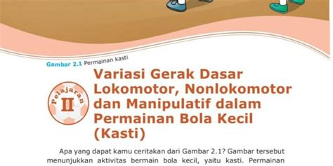 Contoh Gerak Non Lokomotor - Edukasinewss.com