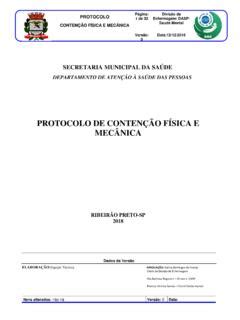 Protocolo De Conten O F Sica E Mec Nica Protocolo De Conten