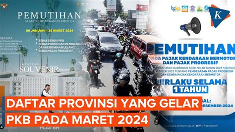 Video Daftar Provinsi Yang Gelar Pemutihan Pajak Kendaraan Bermotor