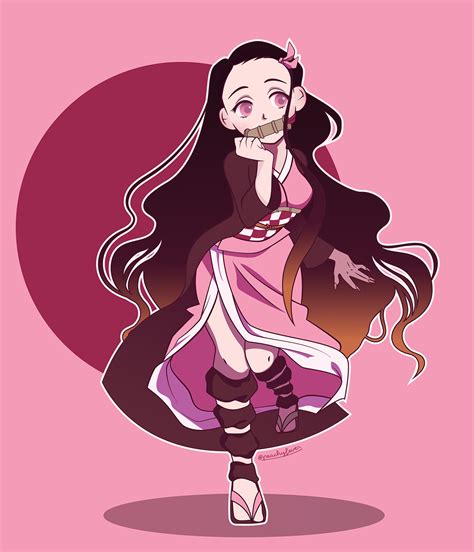 Nezuko Kamado Vector Illustration Behance