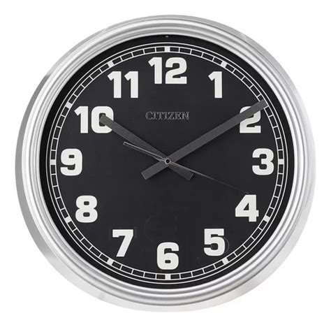 Reloj De Pared Exterior Plateado Dise O Citizen Cc Mercadolibre