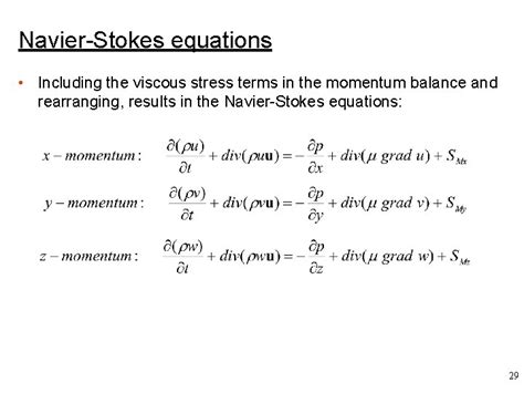 Lecture 3 Conservation Equations Applied Computational Fluid Dynamics