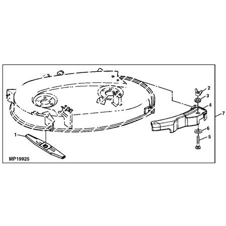 John Deere Mulch Kit For C Convertible Mower Deck Bm