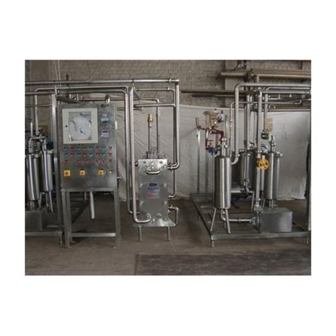 Lph Stainless Steel Milk Pasteurizer Cum Chilling Plant V At