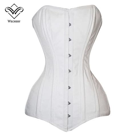 Wechery Steampunk Corset Sexy Punk Push Up Corsets Grande Taille Lacets