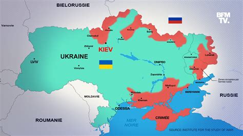 CARTE Guerre en Ukraine où en est on des combats au cinquième jour