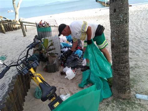 Serviço de limpeza recolhe 119 toneladas de lixo das praias de