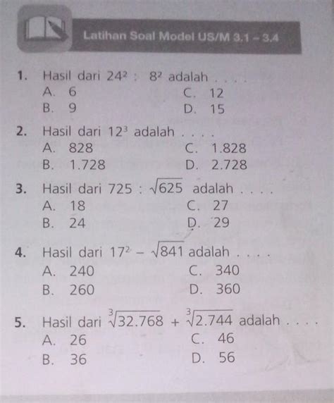 Tolong Dijawab Ya Soalnya Jawabnya Pakai Cara Dan Jangan Ngasal