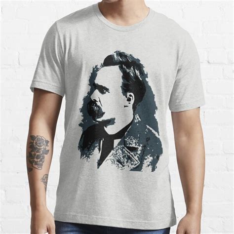 Friedrich Nietzsche Portrait Vector Drawing T Shirt For Sale By