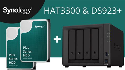 Bundle SYNOLOGY DS923 4 Bay DS NAS 4xHAT3300 4T HDD Modelis DS923