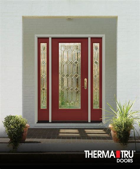 Full Lite Painted Fiberglass Entry Door By Therma Tru Fiberglass Entry Doors Fiberglass Door