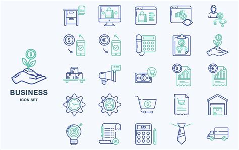 Business And Finance Vector Icon Set Vector Art At Vecteezy