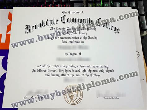 Where To Order Fake Brookdale Community College Diploma Online