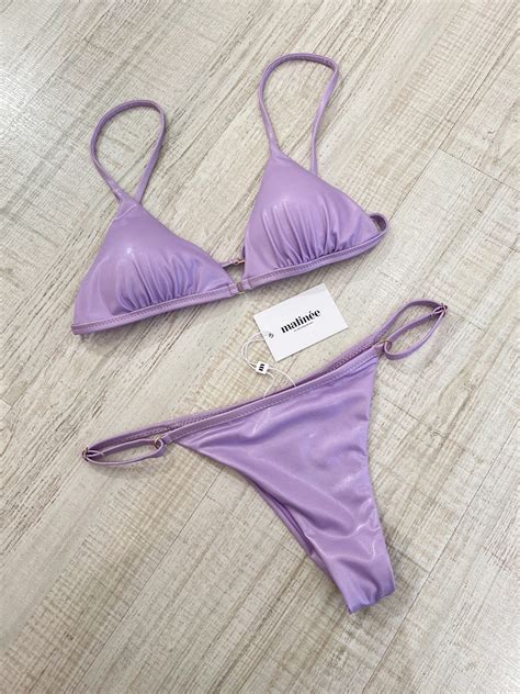 Bikini ambre lilla laminato Matinée Scintille Store