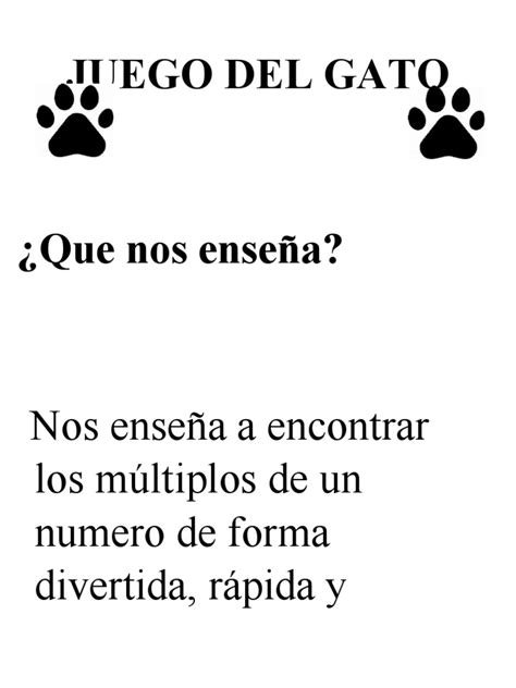 Juego Del Gato | PDF