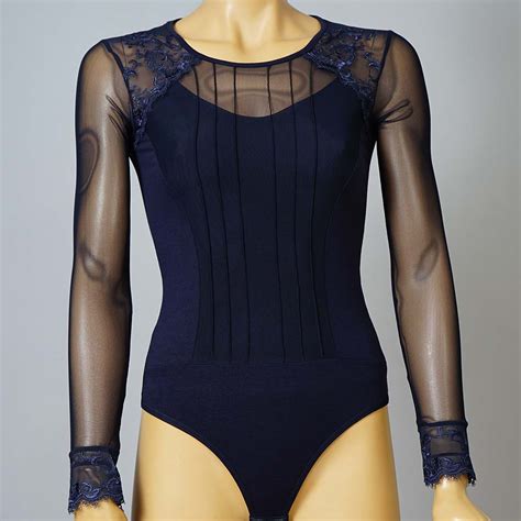 Дамско боди от дантела и тюл. 3002 | Tyapti