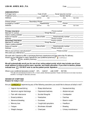 Fillable Online New Patient Paperwork Updated 3 14 23 Fax Email Print