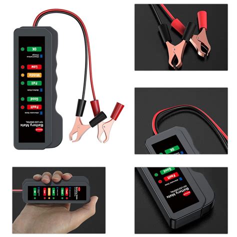 V Car Battery Tester Digital Alternator Tester Led