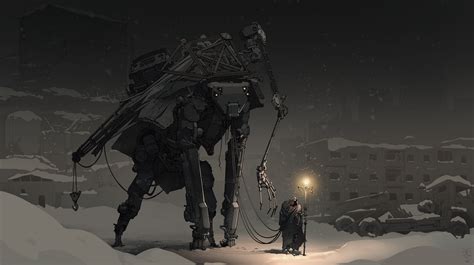 4k 5k 6k Winter Robot Hd Wallpaper Rare Gallery