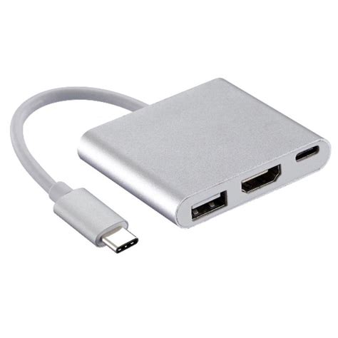 Adaptador Tipo C para HDMI c USB3 0 e USB C Md9 BT 1 UN Informática