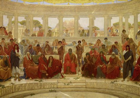 An Audience In Athens During The Representation Of Agamemnon By Aeschylus Painting By William