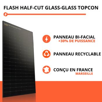 Panneau Solaire Wc Flash Half Cut Topcon Dualsun